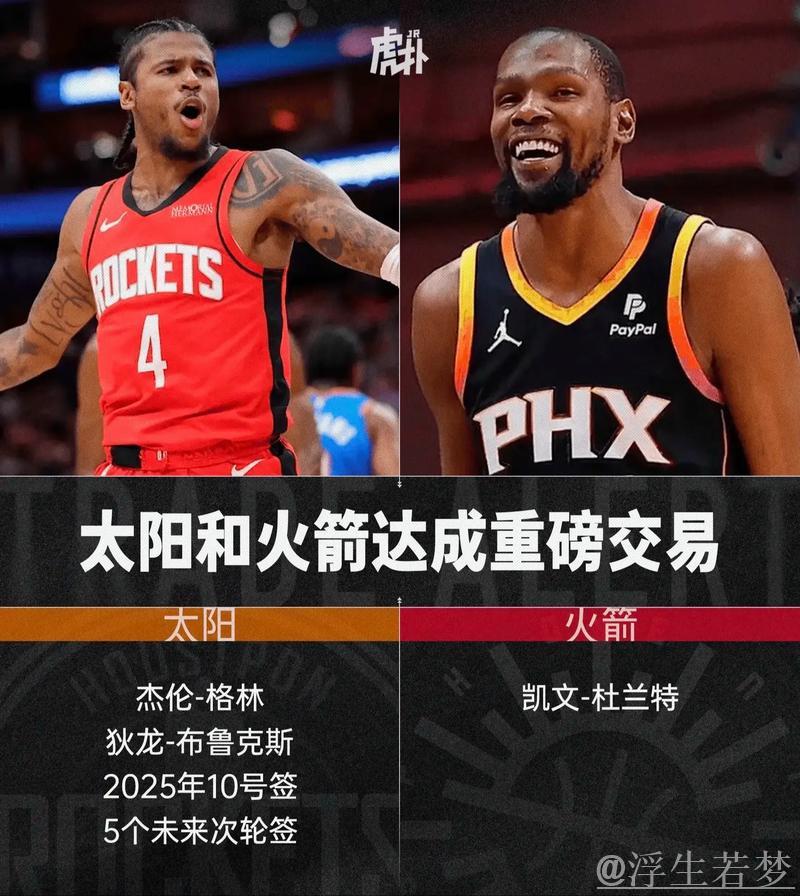 杰伦·格林33分引领火箭大胜杜兰特伤退下太阳再遭横扫