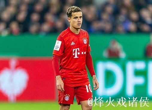 拜仁再损中场一将 库蒂尼奥接受脚踝手术